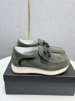 CHANEL Sneakers & Trainers Suede Leather (Gray-Black-White) EU35-41 C10202607051527