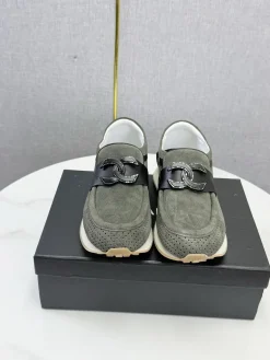 Alternative view of CHANEL Sneakers & Trainers Suede Leather (Gray-Black-White) EU35-41 C10202607051527