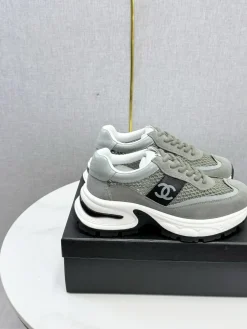CHANEL Sneakers & Trainers Suede Mesh (Gray-White-Black) EU35-41 C30202607051587