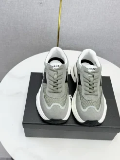 Alternative view of CHANEL Sneakers & Trainers Suede Mesh (Gray-White-Black) EU35-41 C30202607051587