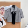CHANEL Suits Tweed (Grey-Black) SML C55202607052145