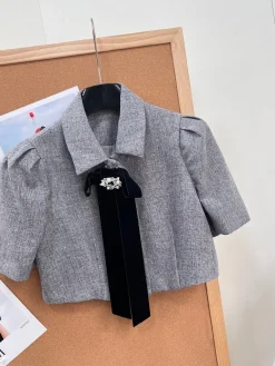 Alternative view of CHANEL Suits Tweed (Grey-Black) SML C55202607052145