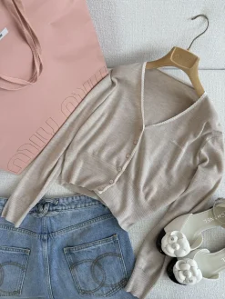 CHANEL Sweaters & Knitwear Knit Cotton (Beige) S-L C00202607051736