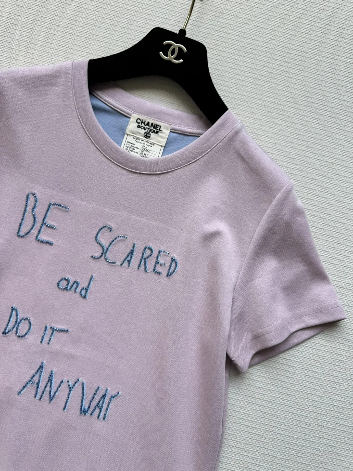 CHANEL T-shirts & Vests Beaded Cotton (Purple) S-L A55202607050458 - Image 4