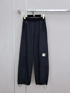 CHANEL Trousers & Shorts Cotton (Black) S-M-L A85202607050226
