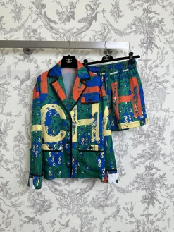 Alternative view of CHANEL Trousers & Shorts Cotton (Blue-Green-Orange-White-Yellow) S-M-L B35202607050227