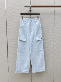 CHANEL Trousers & Shorts Cotton Denim (Light Blue) S-L C25202607050215