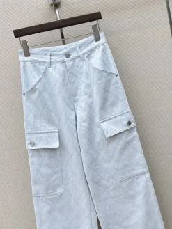 Alternative view of CHANEL Trousers & Shorts Cotton Denim (Light Blue) S-L C25202607050215