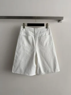 CHANEL Trousers & Shorts Cotton (White) S-L C10202607050214