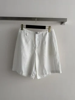 CHANEL Trousers & Shorts Linen (White) S-L B55202607050221