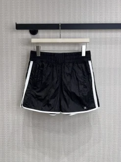 CHANEL Trousers & Shorts Nylon (Black-White) S-L B55202607050223