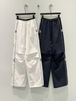 CHANEL Trousers & Shorts Nylon (White-Navy) S-L B00202607050225