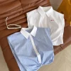 CHOPARD Shirts & Polos Cotton (White-Blue) S-L B35202607051050