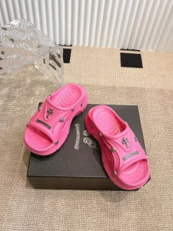 Alternative view of CHROME HEARTS Slides & Slippers Rubber (Pink) EU36-41 A50202607050686