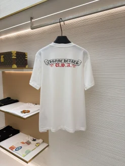 Alternative view of CHROME HEARTS T-shirts & Vests Long-staple Cotton (White) S-XL A60202607120733