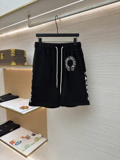 CHROME HEARTS Trousers & Shorts Cotton Fleece (Black) S-M-L A85202607120529