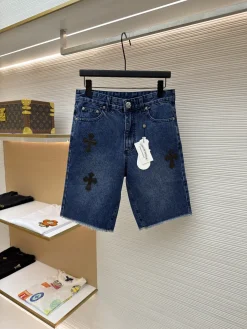 CHROME HEARTS Trousers & Shorts Denim (Blue) 27-31 B25202607120615