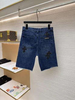 Alternative view of CHROME HEARTS Trousers & Shorts Denim (Blue) 27-31 B25202607120615