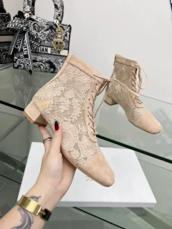 DIOR Boots & Booties Lace & Suede (Beige) EU34-43 C10202607050237