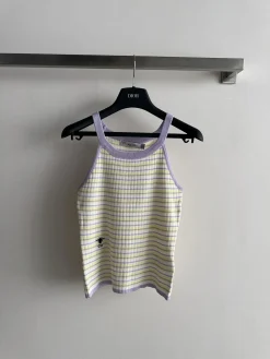 DIOR Clothing Knit (White-Yellow-Purple) S-M-L A80202607050547