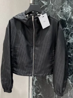 Alternative view of DIOR Coats & Jackets Jacquard Fabric (Black) S-M-L C20202607050246