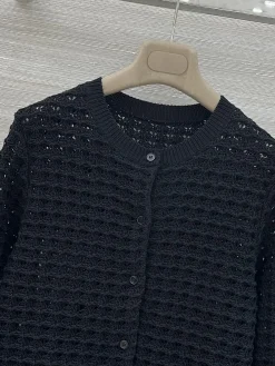 Alternative view of DIOR Coats & Jackets Knit Yarn (Black) 38 B65202607051392