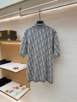 Alternative view of DIOR Shirts & Polos Cotton (Gray) S-XL B30202607120713