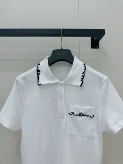 Alternative view of DIOR Shirts & Polos Cotton (White-Black) S-L A95202607050271