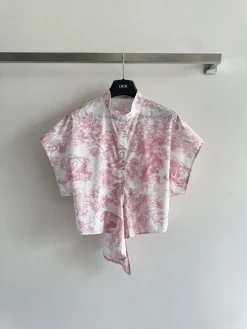 DIOR Shirts & Polos Cotton (White-Pink) S-L B25202607050264