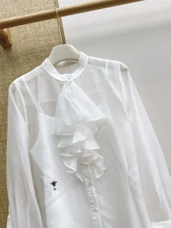 Alternative view of DIOR Shirts & Polos Cotton (White) S-M-L B35202607050257