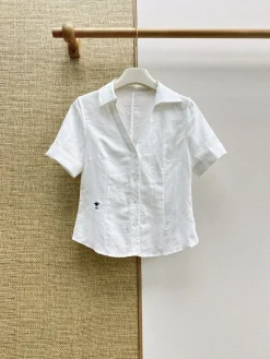 Alternative view of DIOR Shirts & Polos Linen (White) S-M-L B35202607050269