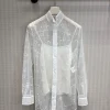 DIOR Shirts & Polos Organza Jacquard (White) S-L E05202607050270