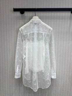 Alternative view of DIOR Shirts & Polos Organza Jacquard (White) S-L E05202607050270
