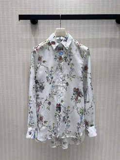 DIOR Shirts & Polos Silk (White-Multi) 36-40 B15202607050275