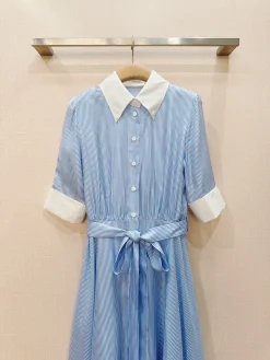 Alternative view of DIOR Skirts & Dresses Cotton Blend (Blue-White) S-XL E80202607050290