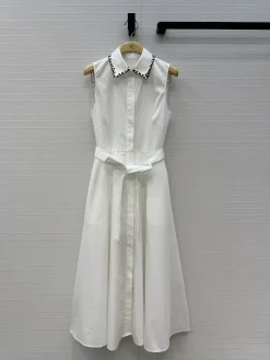 DIOR Skirts & Dresses Cotton (White-Black) S C00202607050286