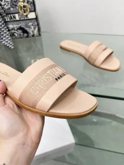Alternative view of DIOR Slides & Slippers Calfskin Canvas (Pink) EU34-43 B20202607050194