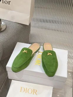 Alternative view of DIOR Slides & Slippers Suede (Green) EU35-41 B00202607050187
