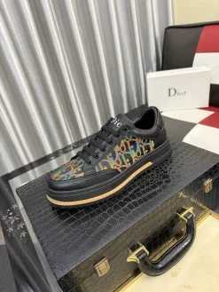 DIOR Sneakers & Trainers Calfskin Canvas (Black-Multi) EU38-44 B00202607050190