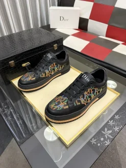 Alternative view of DIOR Sneakers & Trainers Calfskin Canvas (Black-Multi) EU38-44 B00202607050190