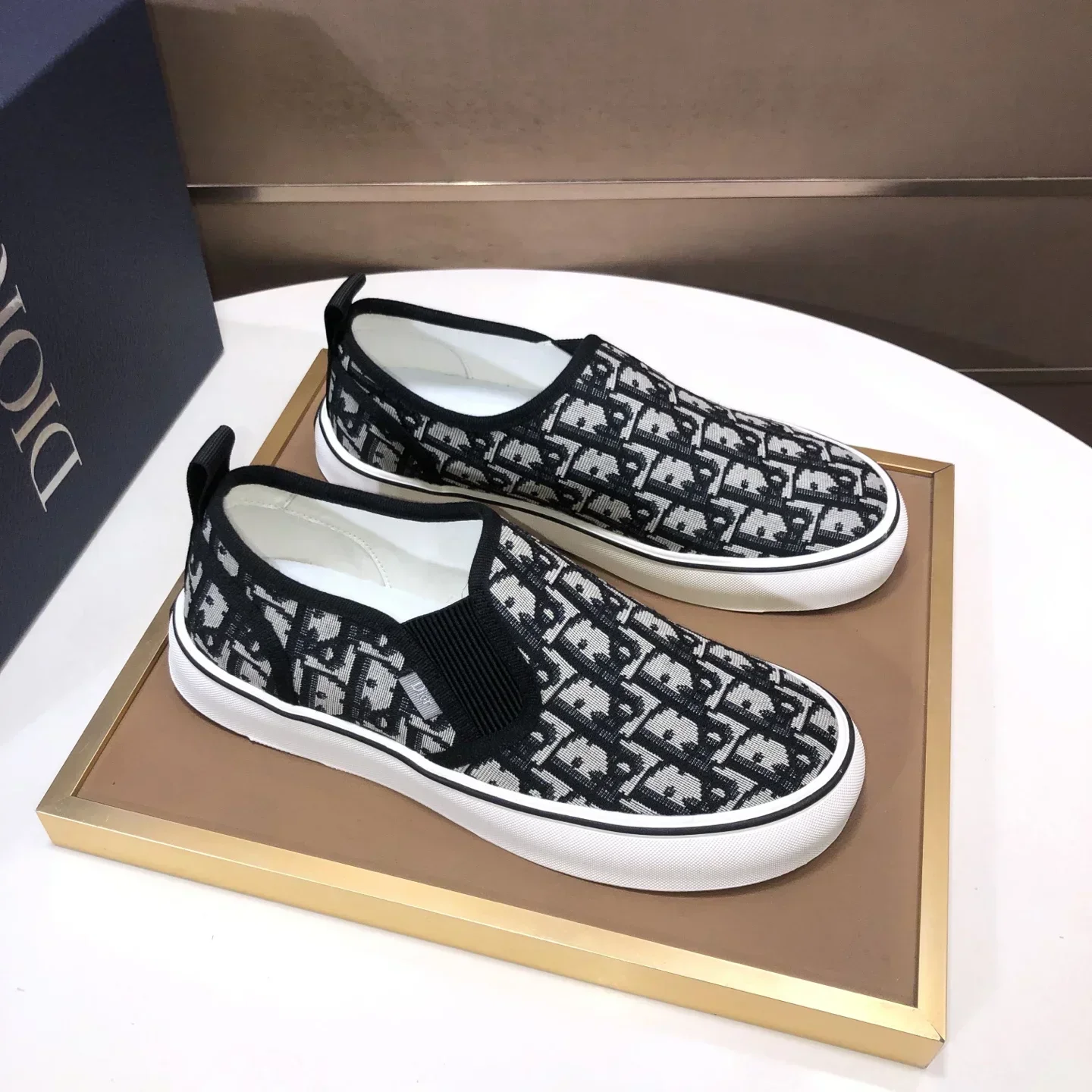 DIOR Sneakers & Trainers Canvas (Black-White) EU39-44 B40202607050197 - Image 2