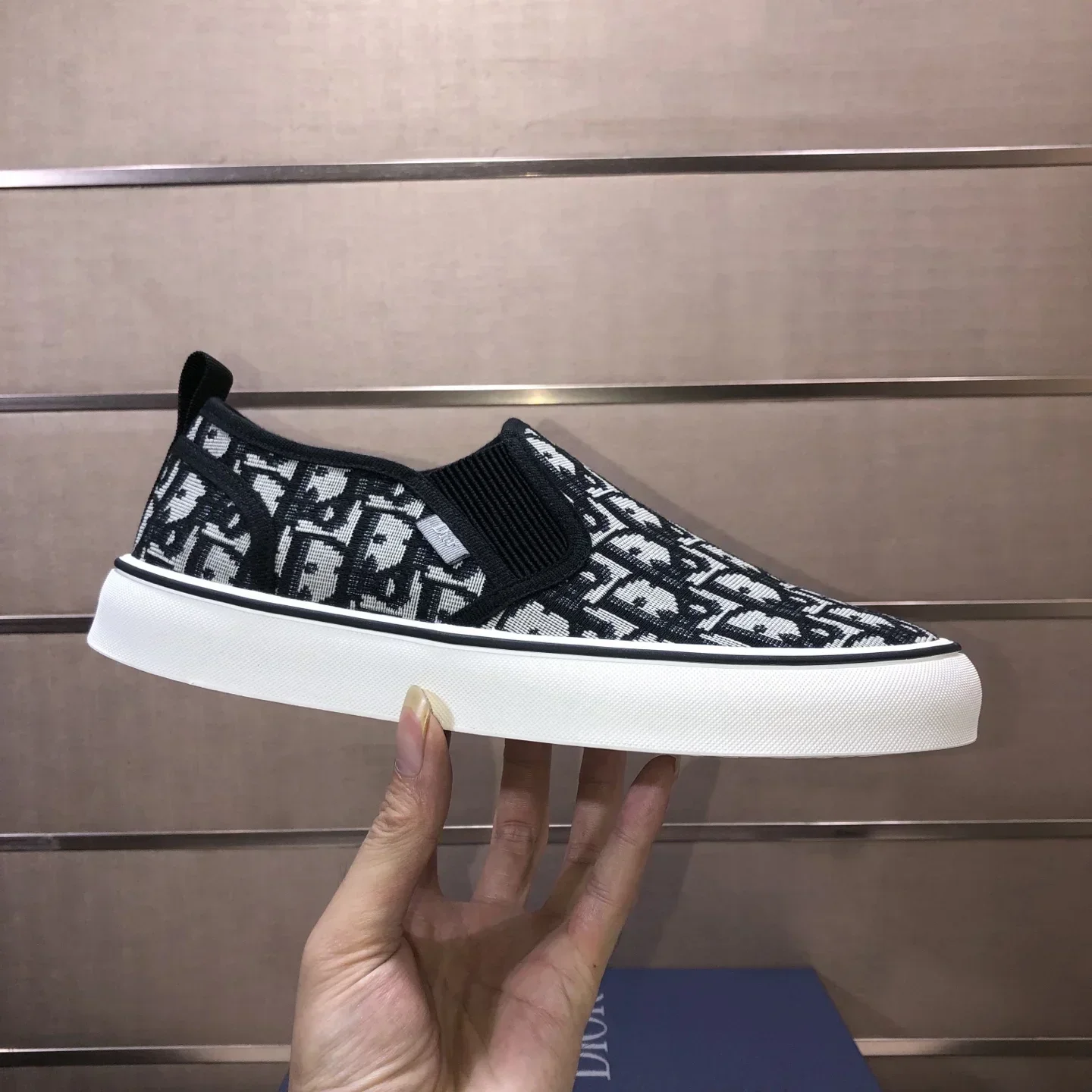 DIOR Sneakers & Trainers Canvas (Black-White) EU39-44 B40202607050197 - Image 4