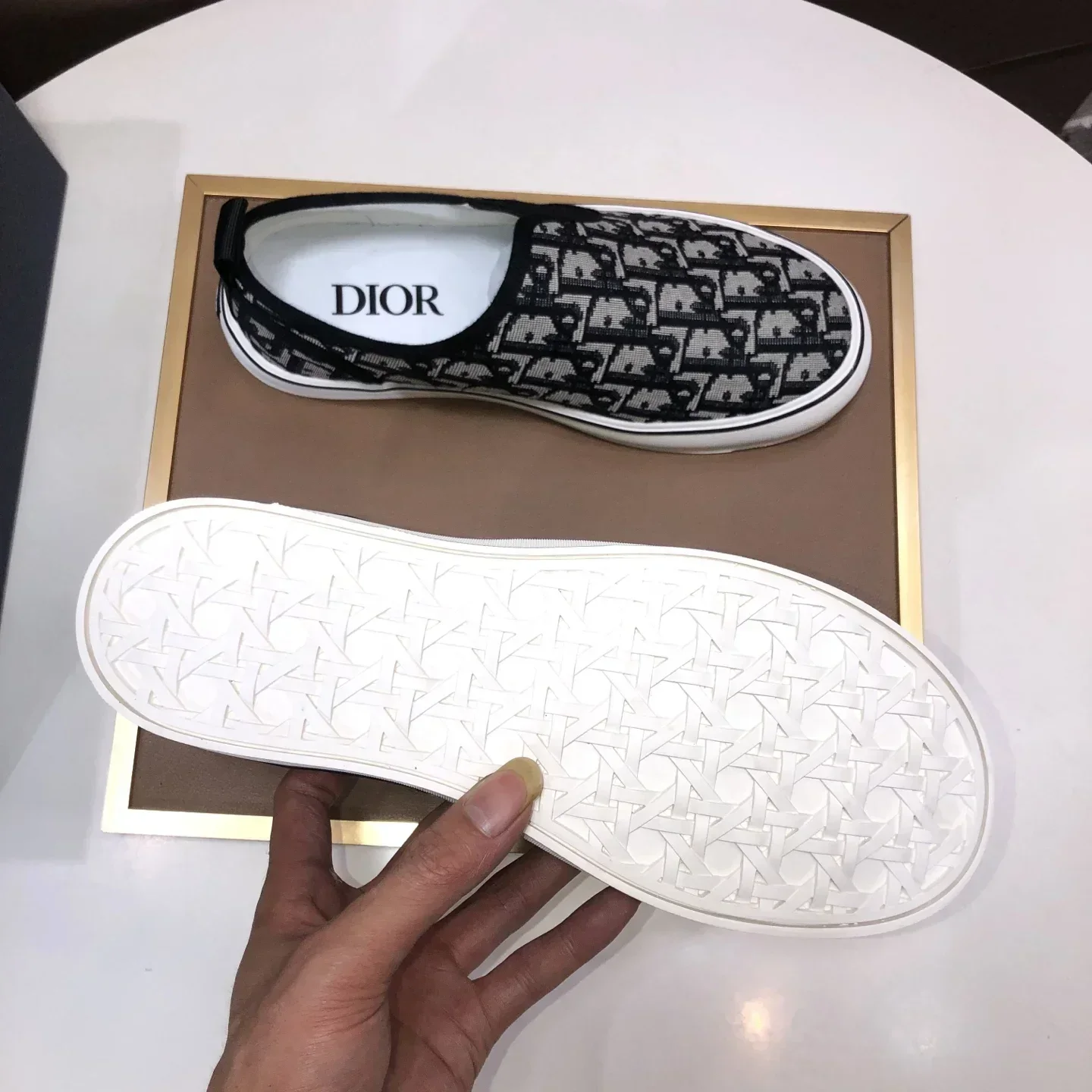 DIOR Sneakers & Trainers Canvas (Black-White) EU39-44 B40202607050197 - Image 6