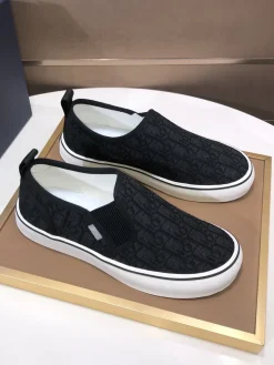 Alternative view of DIOR Sneakers & Trainers Canvas (Black-White) EU39-44 B40202607050198