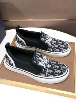 Alternative view of DIOR Sneakers & Trainers Canvas (Black-White) EU39-44 B40202607050204
