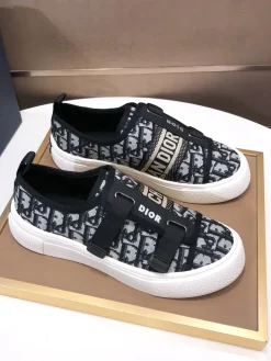 Alternative view of DIOR Sneakers & Trainers Canvas (Black-White) EU39-44 B40202607050205