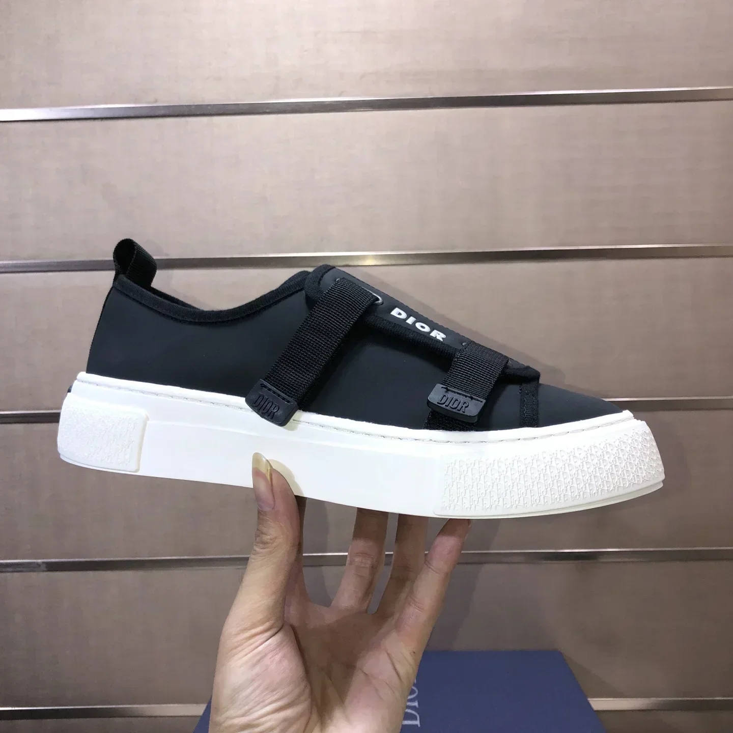 DIOR Sneakers & Trainers Canvas (Black-White-Gold) EU39-44 B60202607050224 - Image 4