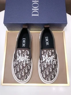 DIOR Sneakers & Trainers Canvas (Brown-White) EU39-44 B40202607050199