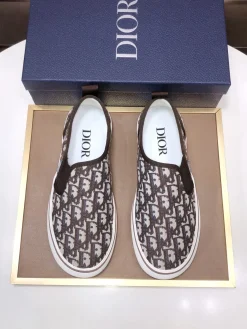 DIOR Sneakers & Trainers Canvas (Brown-White) EU39-44 B40202607050206