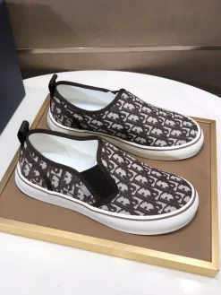 Alternative view of DIOR Sneakers & Trainers Canvas (Brown-White) EU39-44 B40202607050206